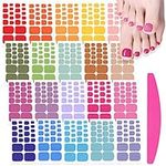 SILPECWEE 20 Sheets Toe Nail Sticke