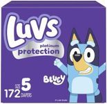 Luvs Diapers - Size 5, 172 Count, Bluey Disposable Baby Diapers