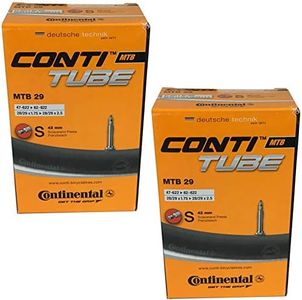 Set of 2 x Continental B480 Bicycle Inner Tubes/MTB 29 Inches / 29 x 1.75-2.5 47-62/622 SV, Black