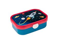 Mepal - Lunch Box Campus - Bento Lunch Box for Children - Lunch Box with Bento Compartment & Fork - Lunch Box with Clip Closure - BPA-Free & Dishwasher Safe - 750 ml - Space