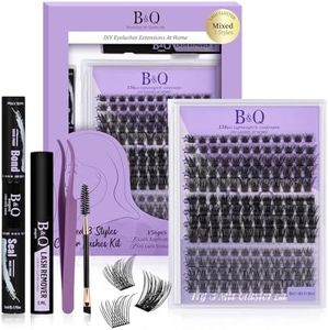 B&Q Wispy Lash Clusters Kit B01+B02+B19 DIY Lash Extension Kit MIX 3 Styles