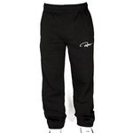 Redrum plain cotton sweatpants, joggers’ pants, cotton jogging bottoms, sports trousers, jogging bottoms, gym wear or comfortable casual pants for men and women - black - M