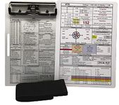 Crystal Pilot Aluminum IFR Kneeboard AND VFR and IFR Placard with Updated Aircraft and Equipment Codes