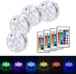 LED Lights with Remote for Christmas Decorations - Color Changing Waterproof LED Lights for Christmas Gifts Party Glass Vase Easter Decoration
