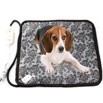 RIOGOO Pet Heating Pad Large, 22x 18Inch Dog Cat Warming Pad Electric Heating Pad for Dogs and Cats Indoor Warming Mat with Auto Power Off (UK)