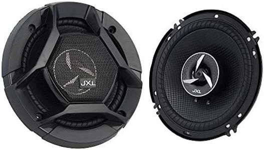 JXL 1690 High Performance 3 Way 6 Inch Coaxial Car Speaker with Inbuilt PEI Car Tweeter and HOP Woofer 600W MAX Pair (Black)