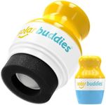 Single Blue Solar Buddies Refillable Roll On Sponge Applicator For Kids, Adults, Families, Travel Size Holds 100ml Travel Friendly for Sunscreen, Suncream and Lotions