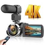 Hojocojo 4K Video Camera Camcorder,