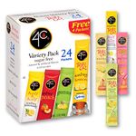 4C Totally Light Tea 2 Go Bonus Variety Pack Ice Tea Mix, 24-Count Boxes (Pack of 3)