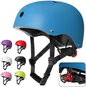 Kids Bike Helmet, Helmet for Kids 5-8-14 with LED Light, CPSC Certified Adjustable Lightweight Bicycle Helmet, Boys Girls Helmet for Bike Scooter Skateboard
