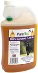 Pureflax 1 Litre Bottle 100% Natural Linseed Oil For Dogs With 200ml Free (1.2 litres)