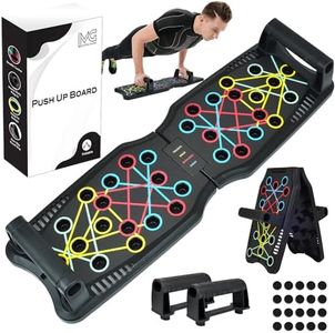 MG Push Up Board for Men & Women, Multi-Function Foldable Press Board, Muscle max Push Up Handles, Fitness Strength & Exercise Training Equipment for Home Workout (36-in-1 Push up Board)