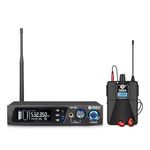 D Debra Audio PRO ER-102 UHF Single Channel Wireless In Ear Monitor System With Transmitter and Receiver for Stage, Recording Studio, Musicians, Monitoring (1 Bodypack with Transmitter)