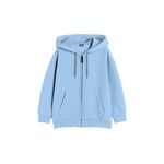 FUNKY MONKEY Unisex 300 GSM Fleece Zipper Hoodies for Boys and Girls (in, Age, 13 Years, 14 Years, Sky Blue)