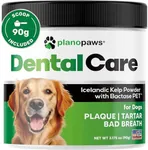 Dog Teeth Cleaning Powder - Dog Plaque and Tartar Remover - Dental Powder for Dogs Teeth with Bactase PET - Dog Breath Freshener to Help Overall Dog Dental Care - Ideal for Mouth, Teeth and Gum Health