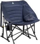 GCI Outdoor Freestyle Puff Rocker Portable Rocking Outdoor Camping Chair, Navy