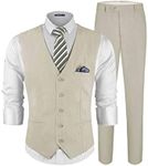 MAGE MALE Men's Linen 2 Piece Suit 