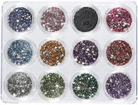 Rhinestones for Nails, Nail Jewels (12 Colors, 6000 Pieces)