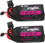 CNHL 1500mAh 3S Lipo Battery 11.1V 100C with XT60 Plug for FPV Racing Drone Quadcopter RC Car Truck Crawler Boat Truggy Airplane(2 Packs)