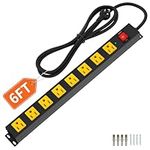 8 Outlet Long Power Strip, 2100J Su