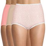 Bali Women's Skimp Skamp Brief Panty Number 2633 (Pack of 3), Nude/Rose, 7