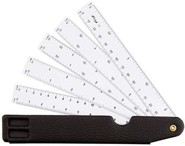 Escala pardo abanico 10 escalas 15 cm con estuche similpiel