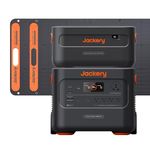 Jackery Solar Generator 2000 Plus Kit(4kWh), Explorer 2000 Plus and 1xPackPlus E2000 Plus Expandable Battery with 2x100W Solar Panel, 4085Wh LiFePO4, 3000W Output for Outdoor RV Camping,Home Emergency