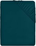 Utopia Bedding Fitted Sheet King, Teal - Deep Pocket 14 inch (35 cm) - Easy Care - Soft Brushed Microfibre Fabric - Shrinkage and Fade Resistant - Bottom Sheet