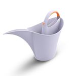 Sharpex Modern and Decorative Long Tip Watering Can 2L for Home Gardening Sprinkling Bucket |Heavy Duty PP Plastic Lightweight (Grey)