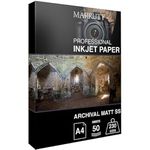 Marrutt 230gsm Archival Matt Single Sided Inkjet Photo Paper (A4-50 Sheets)