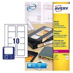 Avery L7666-25 Printable, customisable Diskette/Floppy Disk Data Storage Labels, 10 Labels Per A4 Sheet, White