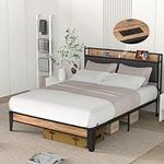 BUCOTOD Full Size Bed Frame with St