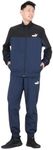 PUMA 681261 Men's Running Training Top and Bottom Set, Woven Tracksuit, Spring and Summer 24 Color Club, Navy (14), M