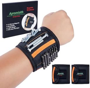 2-PCS Magnetic Wristband Wrist 15 Strong Magnets Tool Belt for Holding Screws, Nuts, Nails and Bolts Gadgets Organizer