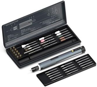iFu Mini Cordless Rotary Tool Kit, 150mN.m High Torque, Stepless Speed, 30 Accessories for Precision Engraving, Polishing, Drilling, Carving on Eggshell, Glass, Wood, 3D Printer, Model Building