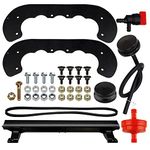 HUZTL 99-9313 Snow Blower Paddles 108-4921 Belt 136-7182 84-1971 Paddle Bolt & Nut Hardware Kit with 133-5585 108-4884 Scraper Kit for Toro PowerClear 621 & 721 Snowblower Paddle