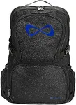 Nfinity Sparkle Backpack for Cheerleaders – Dazzling Glitter Finish, Extra Durable & Lightweight, Ideal for Travel, Fun Outings, and Adventures - Ample Storage with Adjustable Comfort Straps