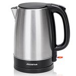 Aigostar Electric Kettle, 1.7L Quiet Fast Boil Kettle Cordless, Boil-dry Protection, Stainless Steel, 2200W - Milo