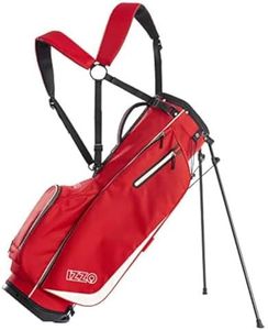 Izzo Golf Izzo Ultra-Lite Stand Golf Bag with Dual-Straps & Exclusive Features,Red 3.2 lbs