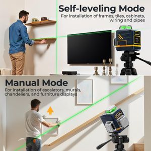 CIGMAN 3D Green Laser Level – Self-Leveling Tool for Construction