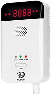 Gasmelder, LPG | Erdgas | Kohlegas-Lecksucher, Plug-in-Sensor-Gasmonitor mit akustischem Alarm und LED-Anzeige, Methan-Propan-Butan-Brenngas-Alarm für Küche, Tankstelle, Garage