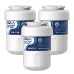 AQUA CREST AQF-FF13 Replacement for GE® MWF®, SmartWater® MWFP, MWFINT, MWFA, GWF, FMG-1, GSE25GSHECSS, RWF1060, 197D6321P006, Kenmore® 9991 Refrigerator Water Filter,3 Filters