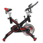 DOLPHY DGBCL0002 Steel Tube Fully Adjustable Exercise Bike, Red & Black