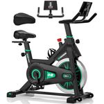 DMASUN Exercise Bike for Home Gym Use with Large LCD Display & Tablet Holder, Super Quiet Magnetic Resistance Indoor Cycling Bike - Stationary Bike with Comfortable Seat Cushion, 350LBs Capacity