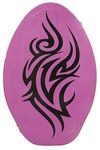 Rubber Top Wooden Skimboard with Slip Free Grip (No Wax Needed!) (41 Inch, Pink)