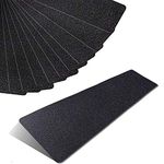 4" x 24" Anti Slip Stair Treads, 10 x Non-Slip Stair Black Safety Tape Grip Strips, Strong Textured Adhesive Sticker Traction Treads - Keep your Family Baby Child Kids Elderly Pet Safe from Slips