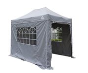 All Seasons Gazebos Heavy Duty, 3x2m Pop up Gazebo with 4 x Fully Waterproof Superior Side Walls Metallic Grey