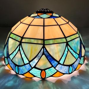 Cotoss Tiffany Lampshade 12 inch Stained Glass Replacement Lamp Shade Only