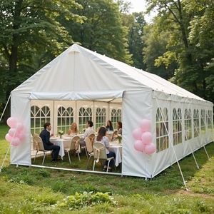 FOREOCELIV Carport Car Canopy Party Tent Outdoor Gazebo with Removable Sidewalls Outdoor Gazebo Commercial Tents for Parties Wedding BBQ (20 x 40 FT)