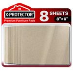 Felt Furniture Pads X-PROTECTOR - 8 Pack Premium 8”x6” Heavy Duty 1/5” Felt Sheets! Cut Furniture Felt Pads for Furniture Feet You Need – Best Furniture Pads for Hardwood Floors!